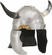 Karneval Ritter-Helm Silber 1Stück