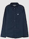 Guess Kids One Color Shirt Navy Blue