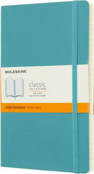 Moleskine Notizbuch A5 Geregelt mit Gummiband Blau