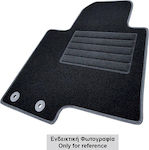 Cik Set of Front and Rear Mats 4pcs from Carpet for Toyota Aygo Black