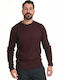 Splendid Herren Langarm-Pullover Burgundisch