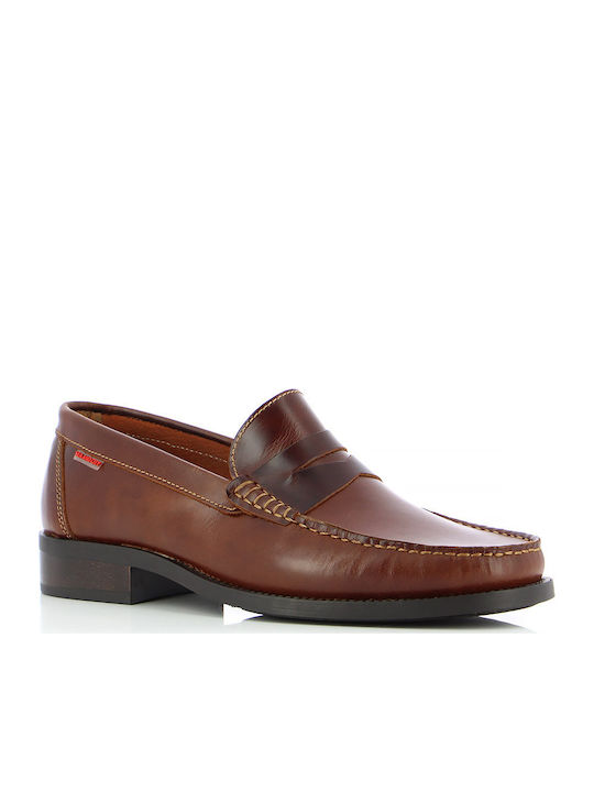 Sea & City Men's Leather Loafers Brown