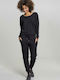 Women's Long-sleeved One-piece Suit Black