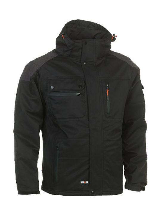 Herock Persia Waterproof Work Jacket Hooded Black