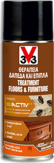 V33 Treatment Floors & Furniture Συντηρητικό Ξύλου Άχρωμο Ματ 400ml