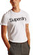 Superdry Core Ανδρικό T-shirt Κοντομάνικο Optic