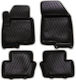 Novline Set of Front and Rear Mats 4pcs Tray Type for Jeep Compass 2011-2016 Black