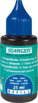 Stanger Liquid Ink for Ink Pad Blue 25ML Μελάνι Σφραγίδας Μπλε 25ml