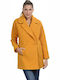 Splendid Women's Short Coat with Buttons Yellow
