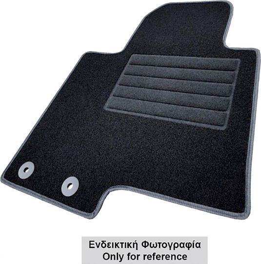 Cik Set of Front and Rear Mats 4pcs for Volkswagen T-Cross 2019 Black
