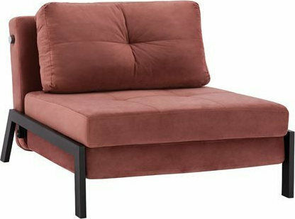 Constance Schlafsessel Samt Pink 95x92x66cm