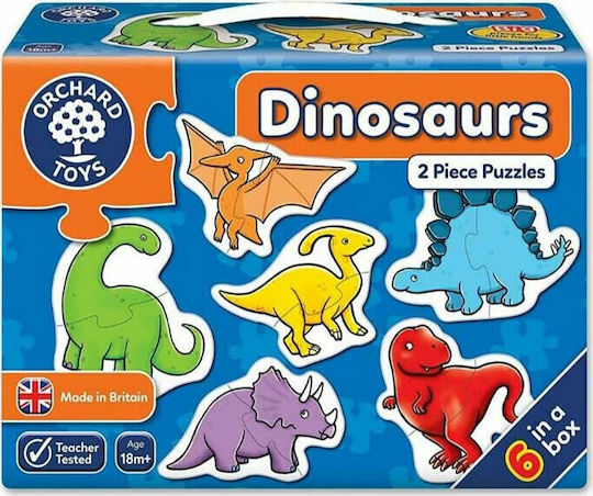 Kinderpuzzle Dinosaurier 12pcs Orchard