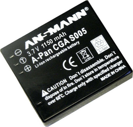 Ansmann Kamera Batterie A-Pan CGA-S005 5022783/05 Lithium-Ionen (Li-Ion) Kompatibel mit Panasonic