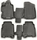 Novline Set of Front and Rear Mats 4pcs Tray Type for Honda FR-V Gray