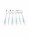 Fylliana Ν02-3 Spoon Set Desert / Ice Cream Stainless Blue 6pcs