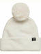 Heritage Ribbed Pom Pom Beanie Γυναικείος Σκούφος με Rib Πλέξη σε Λευκό χρώμα
