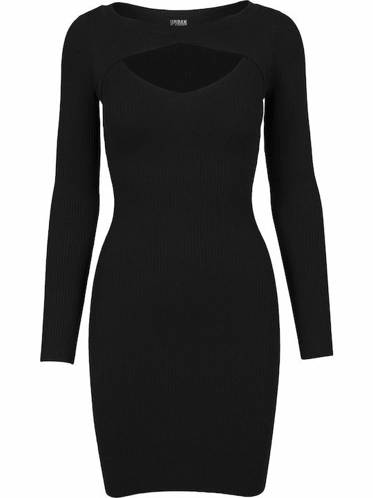 Urban Classics Midi Kleid Schwarz