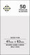 Kaissa Card Sleeves Mini American Size 50τμχ Clear
