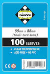 Kaissa Kartenhüllen Zubehör für Sammelkartenspiele 100 Kartenhüllen Größe klein 59x86mm KA112233