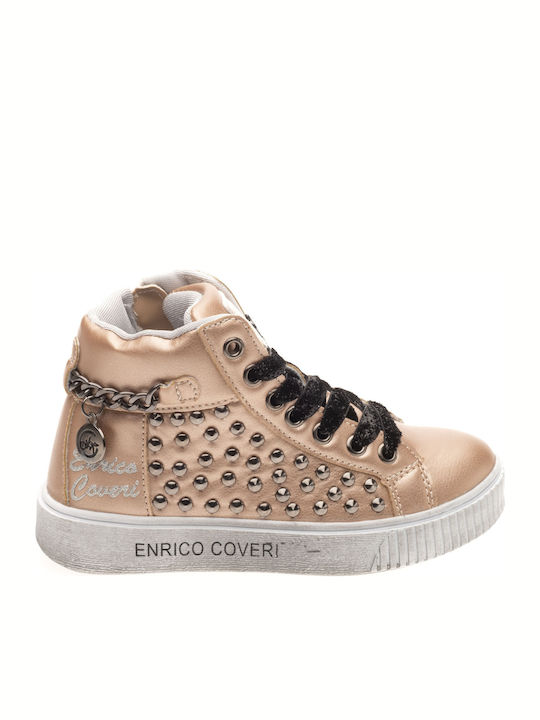 Enrico Coveri Παιδικά Sneakers High Χρυσά