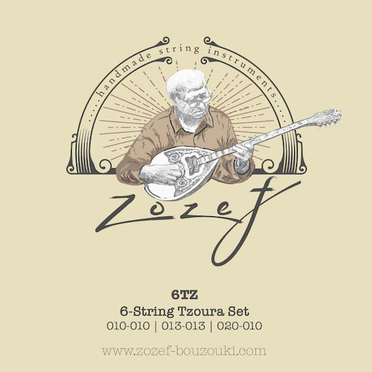 Zozef Set of Strings 6TZ 6-String Tzoura Set 10 - 20"
