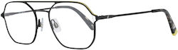 Web Herren Metallisches Brillengestell Schwarz ...
