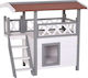 Pawhut Houses Cat Gray 77x50x73cm