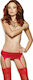 Dreamgirl Ζαρτιέρες Garter Belt Red