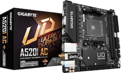 Gigabyte A520I AC rev. 1.0 Wi-Fi Mainboard Mini-ITX mit AMD AM4 Sockel