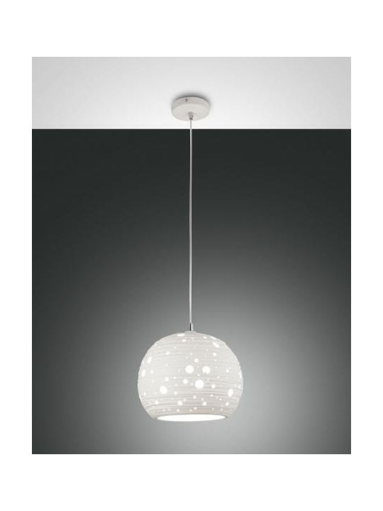 Fabas Luce Corvara Hängelampe Weiß mit Fassung ...