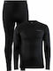 Craft Core Warm Baselayer Ανδρικό Σετ Ισοθερμικών Μαύρο