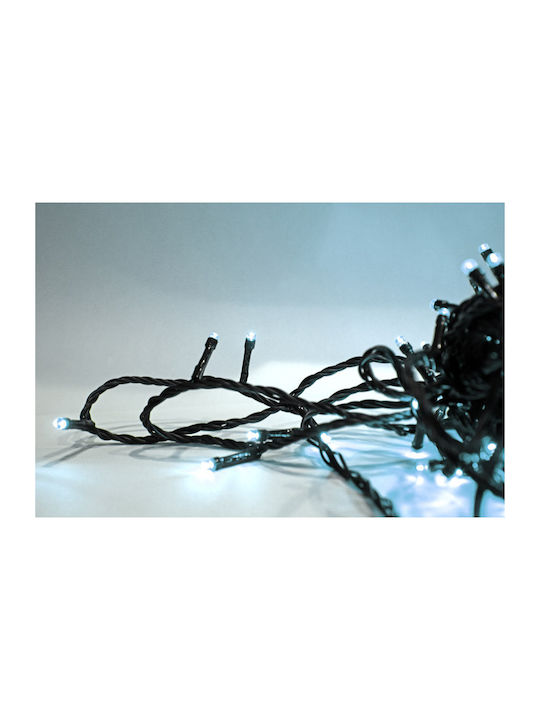 100 Λαμπάκια LED 5μ. Ψυχρό Λευκό σε Σειρά