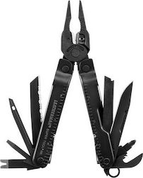 Leatherman Super Tool 300Μ Multitool Schwarz mit Klinge aus Kohlenstoffstahl in Scheide