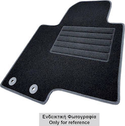 Cik Set of Front and Rear Mats 4pcs from Carpet for Audi A3 Black