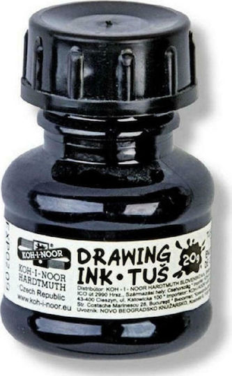 Koh-I-Noor Replacement Ink for Fountain Pen Black 20ml