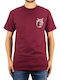 The Hundreds Simple Adam T-shirt Bărbătesc cu Mânecă Scurtă Burgundy