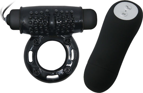 Baile Wireless Remote Controlled Power Cock Ring Black