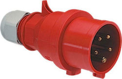 Geyer Männliche Industriesteckdose Steckdose 4x32A 400V IP44 21017