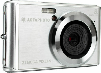 AgfaPhoto DC5200 Compact Φωτογραφική Μηχανή 21MP με Οθόνη 2.4" και Ανάλυση Video 1280 x 720 pixels Ασημί