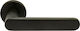 Zogometal Lever Middle Door with Rosette Pair with Rosette Black