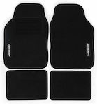 Dunlop Set of Front and Rear Mats Universal 4pcs from Carpet Black