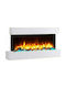 Richen Iris Montat pe perete Șemineu electric 2000W 110x57.3cm Alb