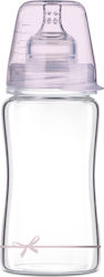 Lovi Baby Glasflasche Diamond Gegen Koliken mit Silikonsauger für 3+ Monate Pink 250ml 1Stück