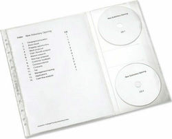 Esselte CD/DVD Sleeve with 2 Trays Transparent