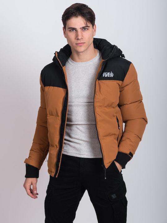 Ice Tech Χειμωνιάτικο Μπουφάν Puffer Πορτοκαλί