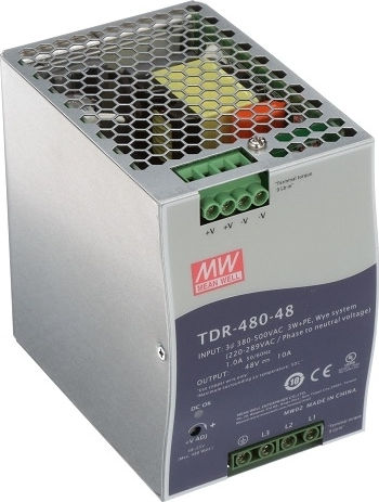 Mean Well DIN-Schienen-Netzteil mit Ausgang 48V und Leistung 480W 10A DIN-Schienen-Stromversorgung 480W 48V 10A