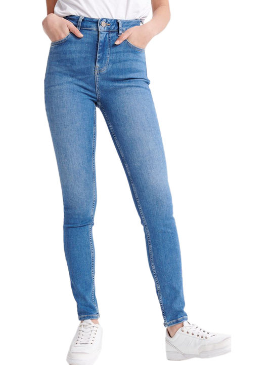 Hoch tailliert Damenjeans in Enger Passform