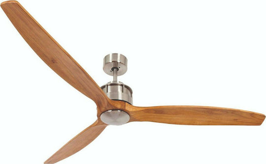 Evivak Natura Ceiling Fan 130cm with Light and Remote Control Brown