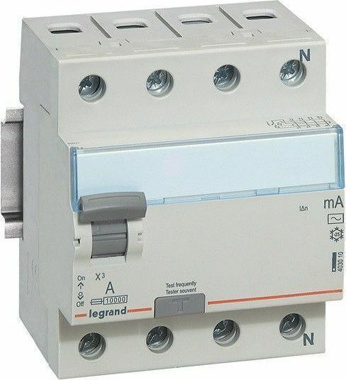 Legrand Ρελέ Ράγας Διαρροής 40A Τετραπολικό 40Α