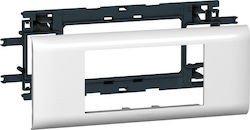 Legrand Mosaic Accesoriu Canal Bază de suport pentru 4 elemente cu capac 65mm 010954